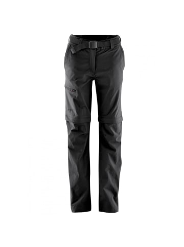 Maier Sports Zip-Hose Nata in Schwarz