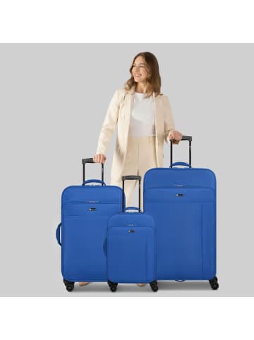 Check.In Sevilla 2.0 4 Rollen Kofferset 3-teilig in blue
