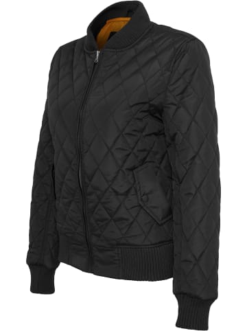 Urban Classics Urban Classics Damen Ladies Diamond Quilt Nylon Jacket in black