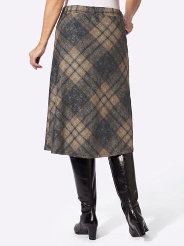 WITT WEIDEN Karo-Rock in camel-schwarz-kariert