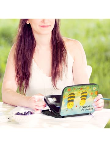 Mr. & Mrs. Panda Etui Biene Verliebt Design mit Spruch in Weiß