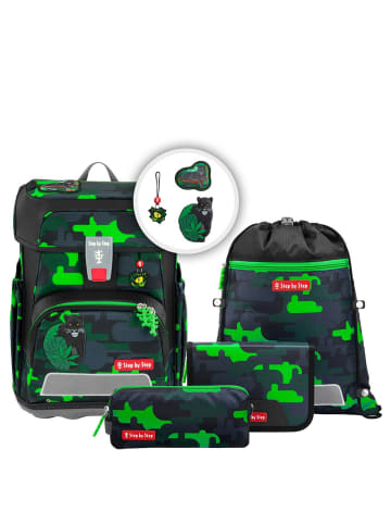 Step by Step Cloud - Schulranzen Set 5tlg. (Police Truck Charly) in Black Cat Chiko