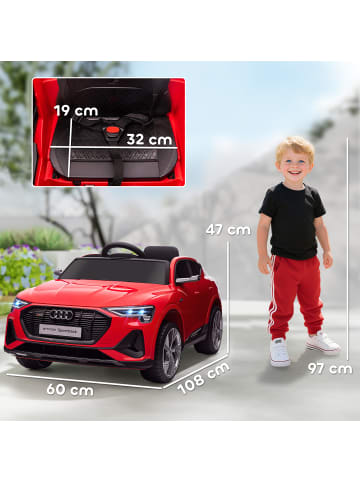 HOMCOM Kinder Elektroauto in Rot 108L x 60B x 47H cm