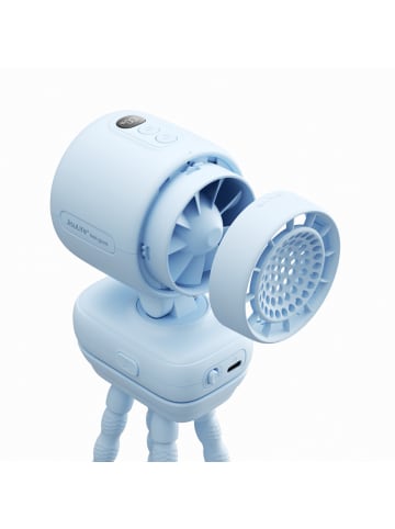 JisuLife Jisulife Kinderwagenventilator 4, Mini-Ventilator mit Stativ in Blau