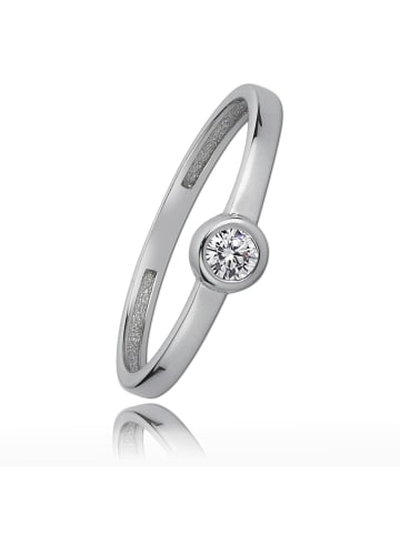 BALIA 333 Weißgold - 8 Karat Damen Ringe Kristall weißgold Fingerring 58 (18,5)