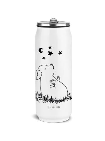 Mr. & Mrs. Panda Thermoflasche Schwein Glück ohne Spruch in Weiß