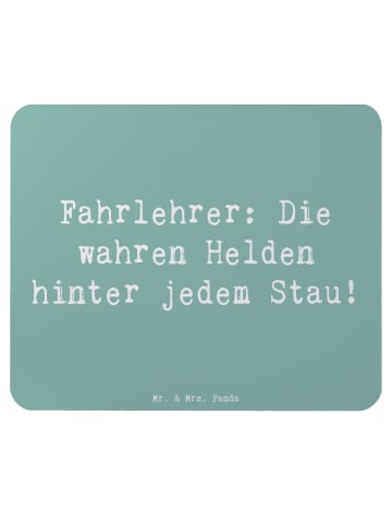 Mr. & Mrs. Panda Mouse Pad Spruch Fahrlehrer Helden mit Spruch in Meeresbrise
