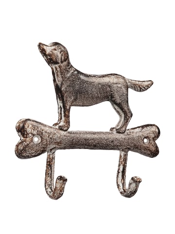 Ambiente Haus 2er Haken aus Gusseisen - Hund
