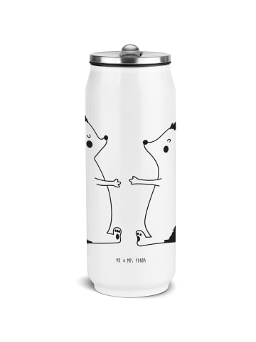 Mr. & Mrs. Panda Trinkflasche Igel Liebe ohne Spruch in Weiß
