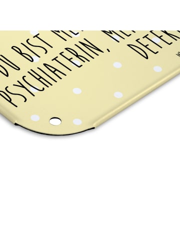 Mr. & Mrs. Panda tafel Robbe Sherlock mit Spruch in Gelb Pastell