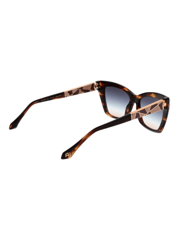 Ana Hickmann Frauen Sonnenbrille Katzenauge Braun