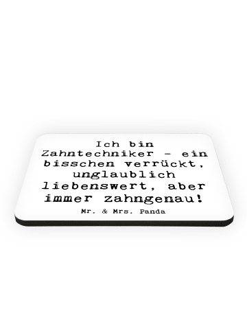 Mr. & Mrs. Panda Kühlschrankmagnet Spruch Zahntechniker Spaß mit... in Weiß