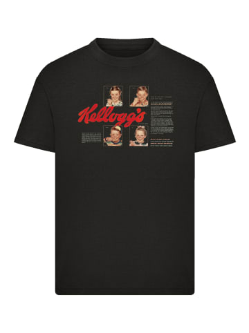 F4NT4STIC T-Shirt Kellogg's Corn Flakes Cereal Box Children Retro in schwarz