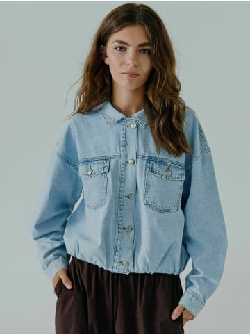 Norr Jacken Mie in Light blue wash