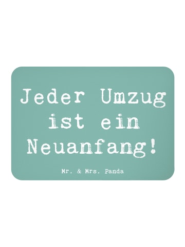 Mr. & Mrs. Panda Magnet Spruch Umzug Neuanfang mit Spruch in Meeresbrise