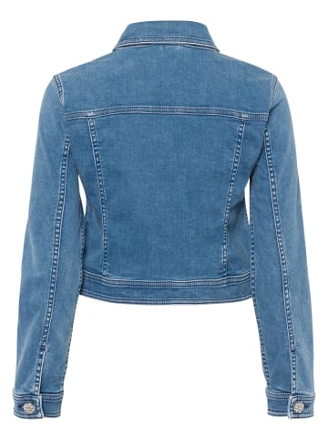 Zero  Jeansjacke mit Glitzerknöpfen in Light Blue Denim