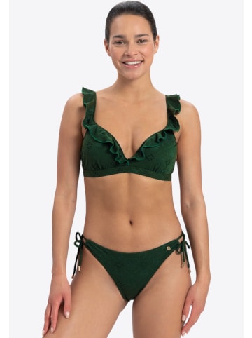 Beachlife Bikini höschen Green Embroidery in green