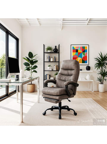 home24 Bürodrehstuhl Edun in Grau