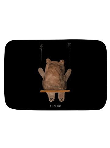 Mr. & Mrs. Panda Badteppich Bär Schaukel ohne Spruch in Schwarz