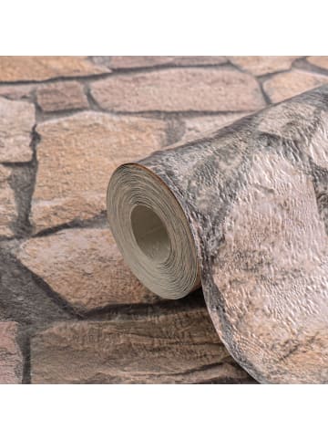 A.S. Création Tapete Vintage Masonry in Braun-Grau