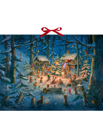 Coppenrath Kalender - Wand-Adventskalender - Tierischer Chor im Winterwald