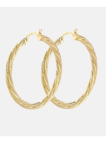 Vanlere Creolen aus 375 Gelbgold
