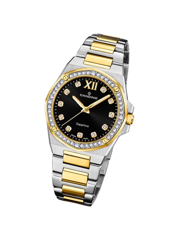 Candino Analog-Armbanduhr Candino Elegance silber, gold mittel (ca. 34mm)