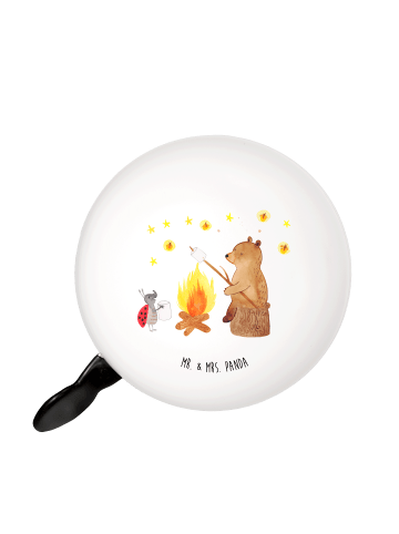 Mr. & Mrs. Panda Fahrradklingel Bär & Marienkäfer Lagerfeuer ohn... in Weiß
