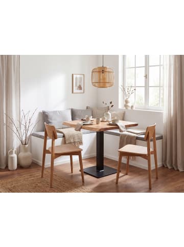 FineBuy Esstisch in Braun / Akazie / 75x80x75
