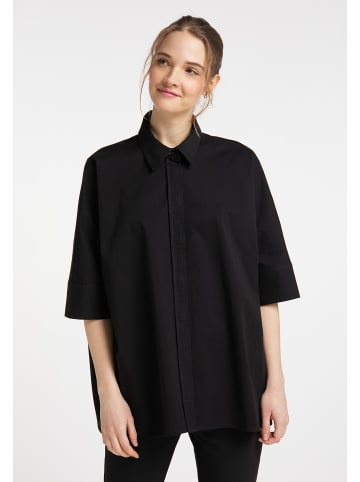 DreiMaster Klassik Oversized Bluse in Schwarz