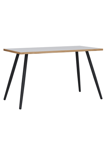 VCM  Schreibtisch Bürotisch Computertisch Salia 110x50 in Weiß / Honig-Eiche