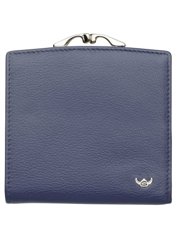 Golden Head Madrid Geldbörse RFID Leder 10 cm blau