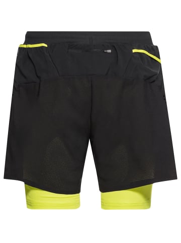 Odlo 2-in-2 Shorts Axalp Trail in Nachtschwarz