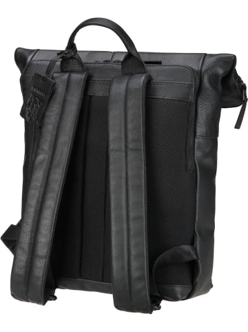 Burkely Rolltop Rucksack Minimal Mason 1000805 in Black