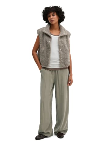 Marc O'Polo Teddyweste regular in Stone Taupe Melange