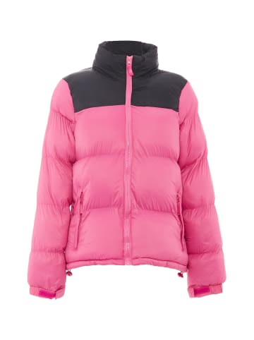 Fumo Wattierte Steppjacke in Rosa Schwarz