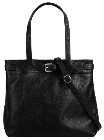 Samantha Look Shopper echt Leder in schwarz