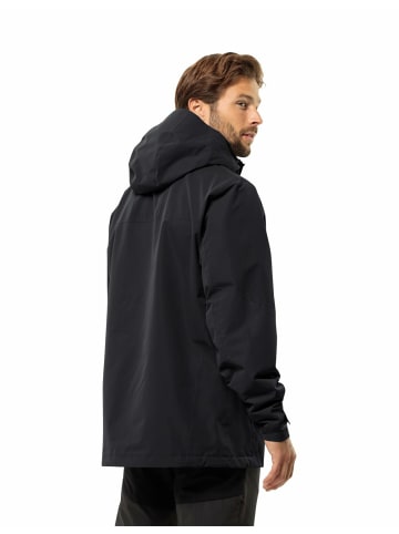 Jack Wolfskin Regenjacke für Herren in Schwarz