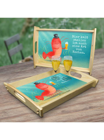 Mr. & Mrs. Panda betttablett Hummer Weizen Design mit Spruch in Weiß