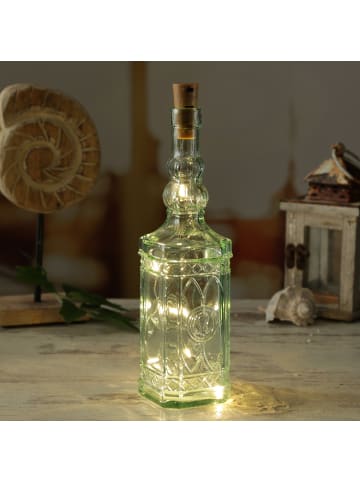 MARELIDA LED Drahtlichterkette für Flaschen Korken Flaschenlicht L: 55cm