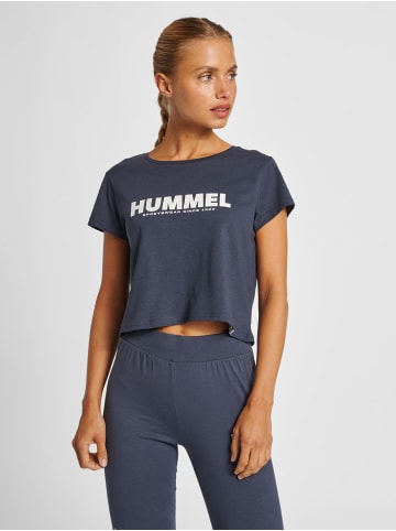 Hummel T-Shirt S/S Hmllegacy Woman Cropped T-Shirt in BLUE NIGHTS