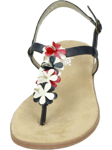 rieker Komfort-Sandalen in pazifik/navy/flamme/weiss