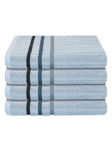 UNCOVER BY SCHIESSER Handtuchset Ohio im 4er Set in Hellblau