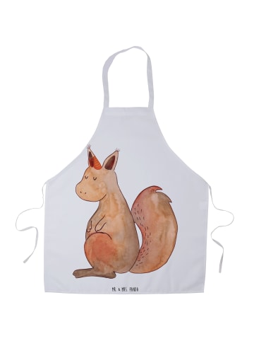 Mr. & Mrs. Panda Kellner-Schürze Einhorn Glauben ohne Spruch in Weiß
