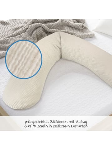 Theraline Stillkissen Das Original mit Mikroperlen-Füllung in beige