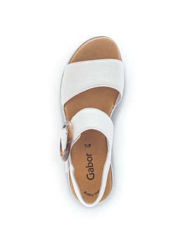 Gabor Fashion Plateau Sandale in weiss