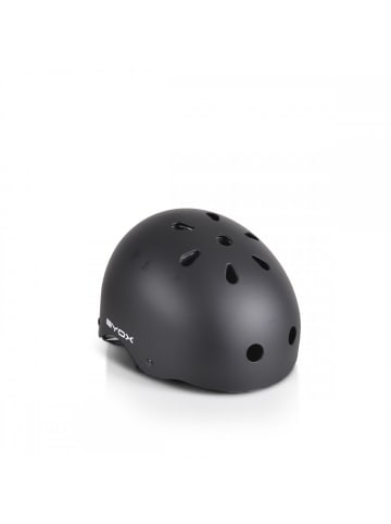 Byox Kinder Schutzhelm für Skater Y09, 54-58 cm in schwarz