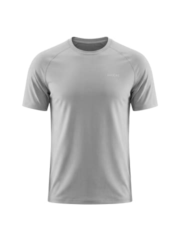 SNOCKS Trainingsshirt Raglan Herren in Silber Grau