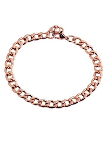 Adeliás Damen Armband aus Edelstahl 18+3 cm in rosé