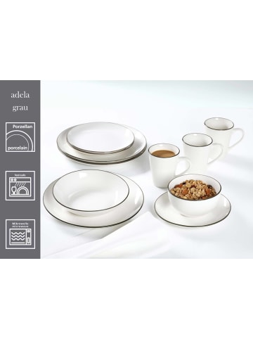 Ritzenhoff & Breker 6er Set Henkelbecher Adela 300 ml in grau